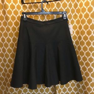 NWT Calvin Klein Charcoal Grey Size 4 Flare Skirt